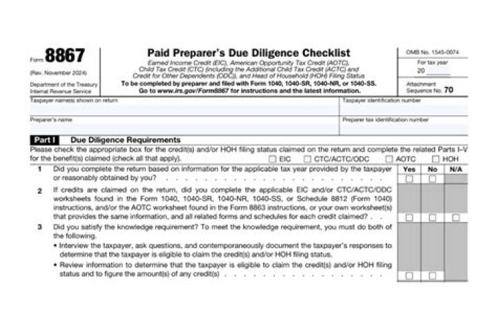 Do I mail Form 8867?