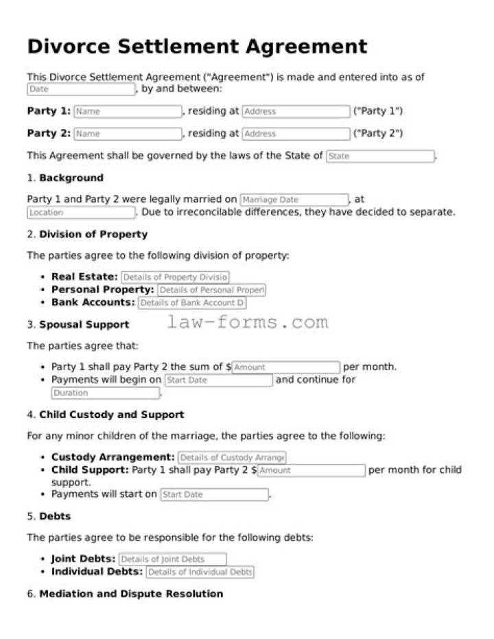 Does a divorce settlement expire?