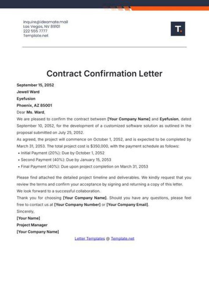 Does an order confirmation count as a contract?