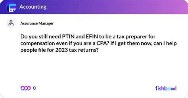 Does CPA need PTIN?