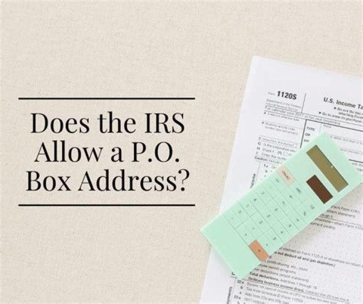 Does IRS use PO Box address?