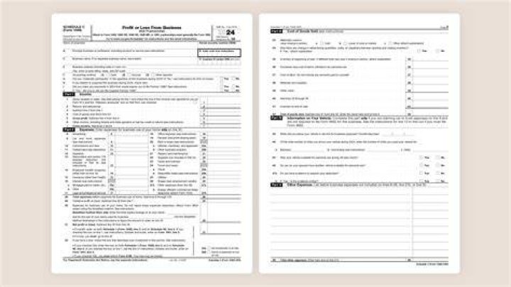 Does Schedule C require balance sheet?