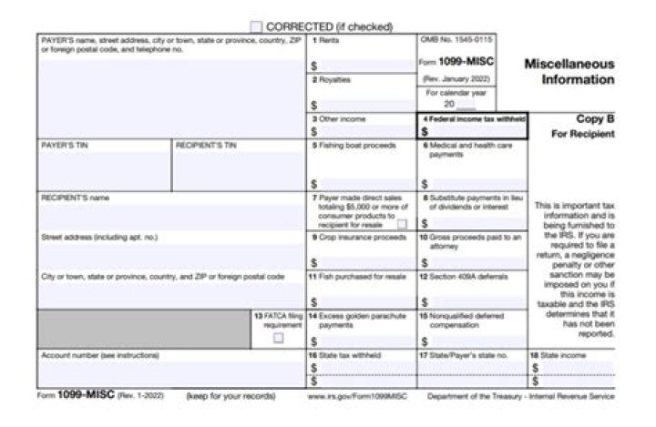 How are incentive payments reported on Form 1099-MISC?