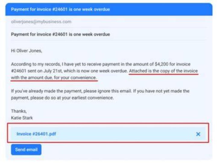 How do you ask for a payment made?