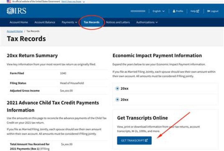 How far back does the IRS transcript go?