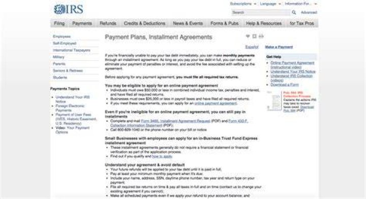 How to request a payment plan from the IRS?