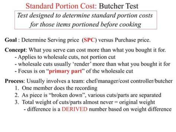 What are portion costs?