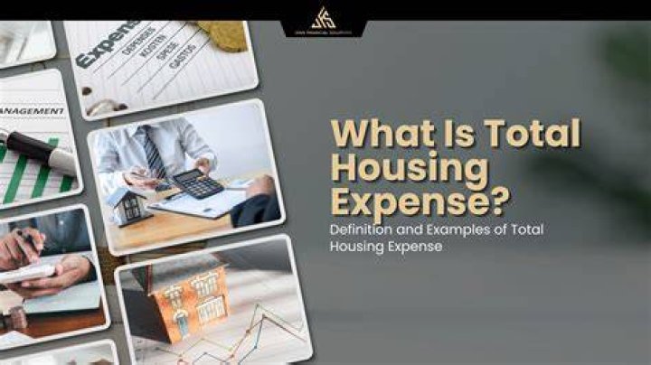 What does total housing expense include?