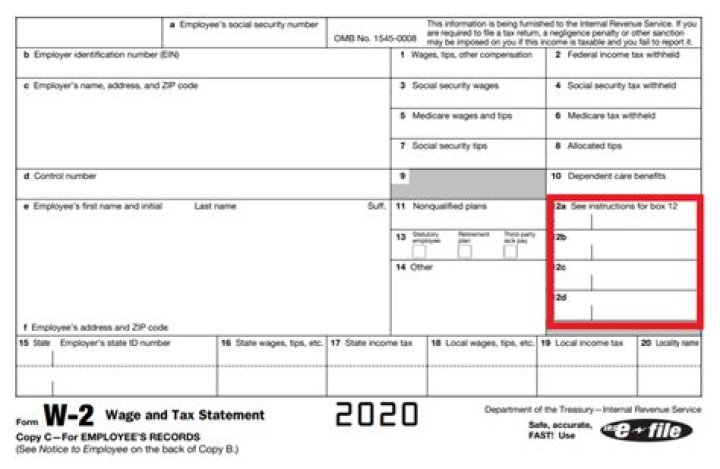 What is Code 12 dd on W-2?