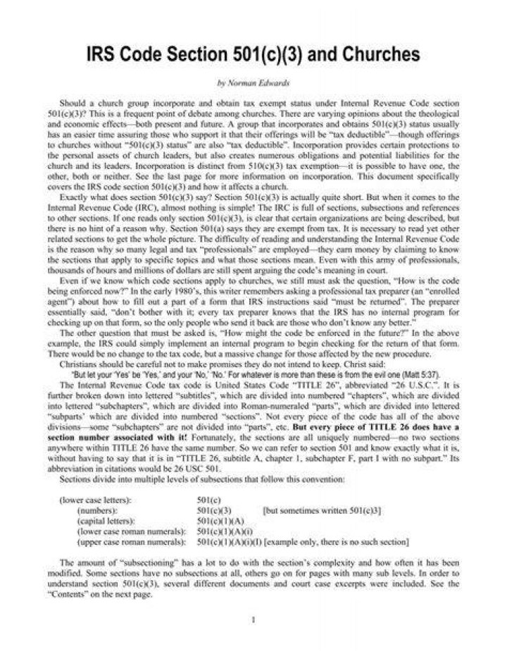 What is IRS Code 501 A?