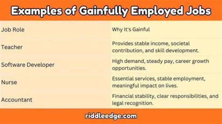 What is the difference between employed and gainfully employed?