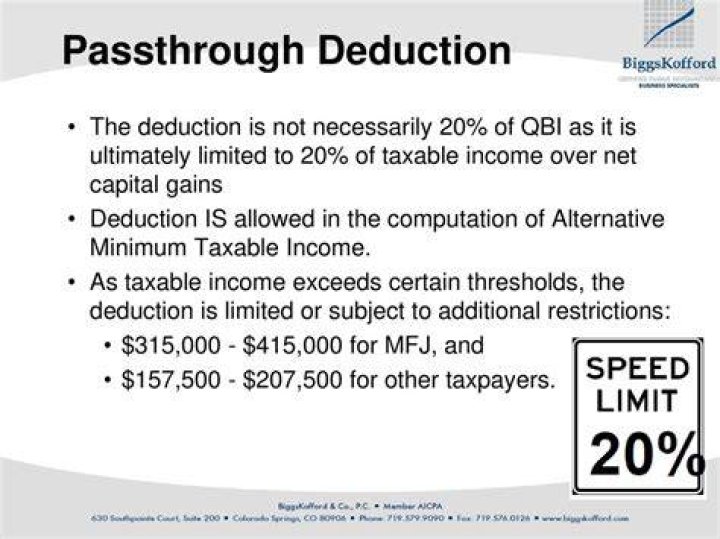 What is the passthrough deduction?