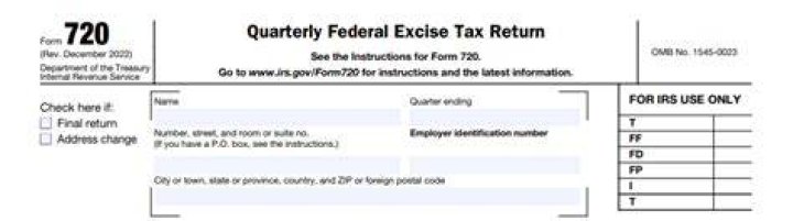 Who must file IRS Form 720?