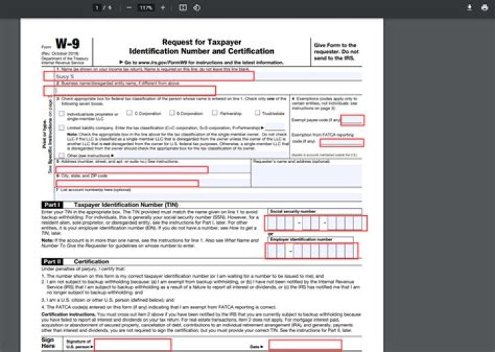 Why would a customer request a W9?